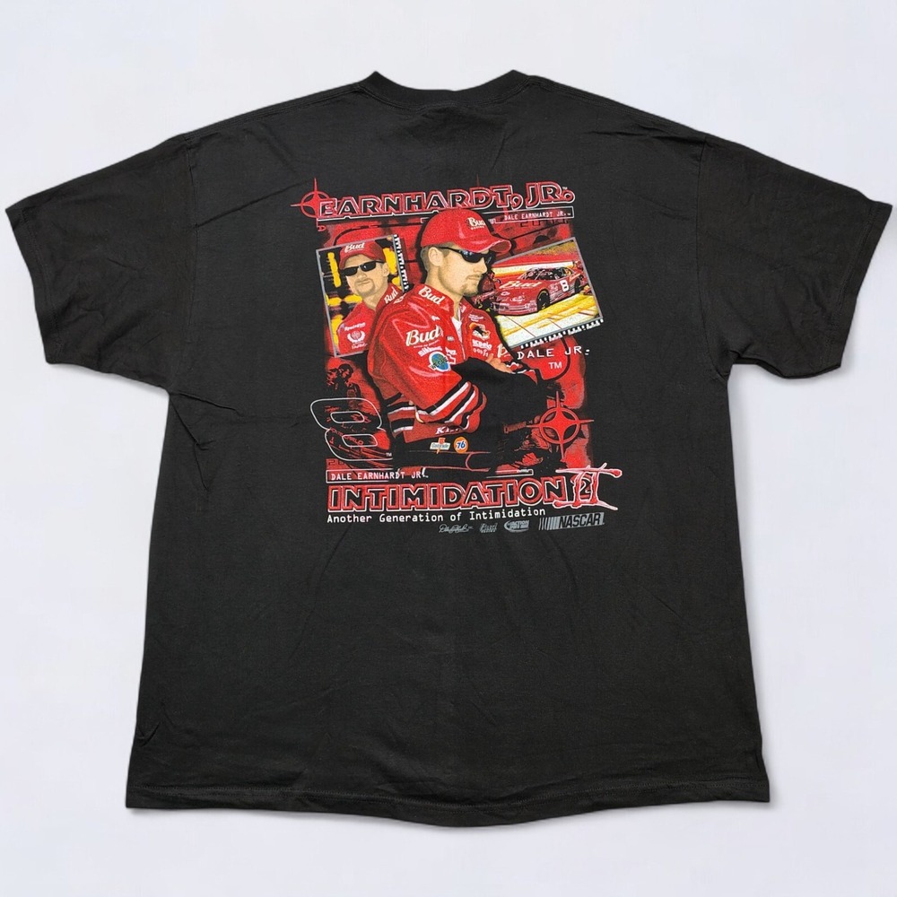Vintage 2001 Dale Earnhardt Jr Shirt Mens XL Black Intimidation II New Deadstock